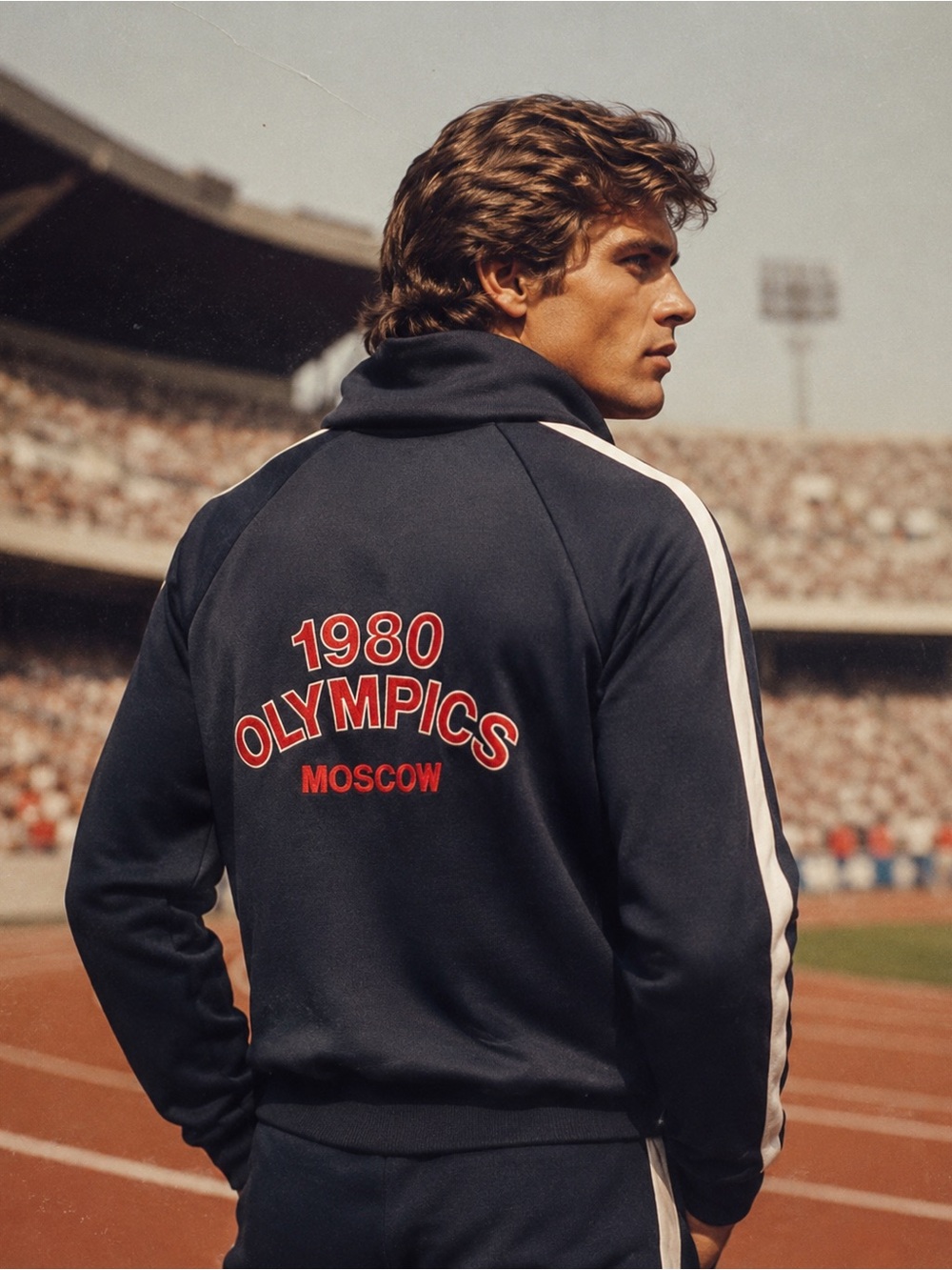 Vintage 1980 Olympics Moscow Men's Track Jacket